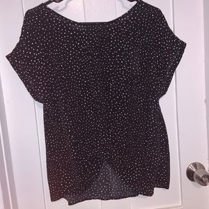 Black Polka Dot Blouse